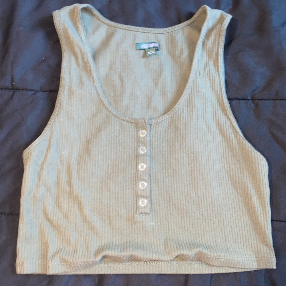 DARK Green Womens Tank Top Large